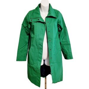 Y2K Urban Behavior Green Long Jacket Size: Small